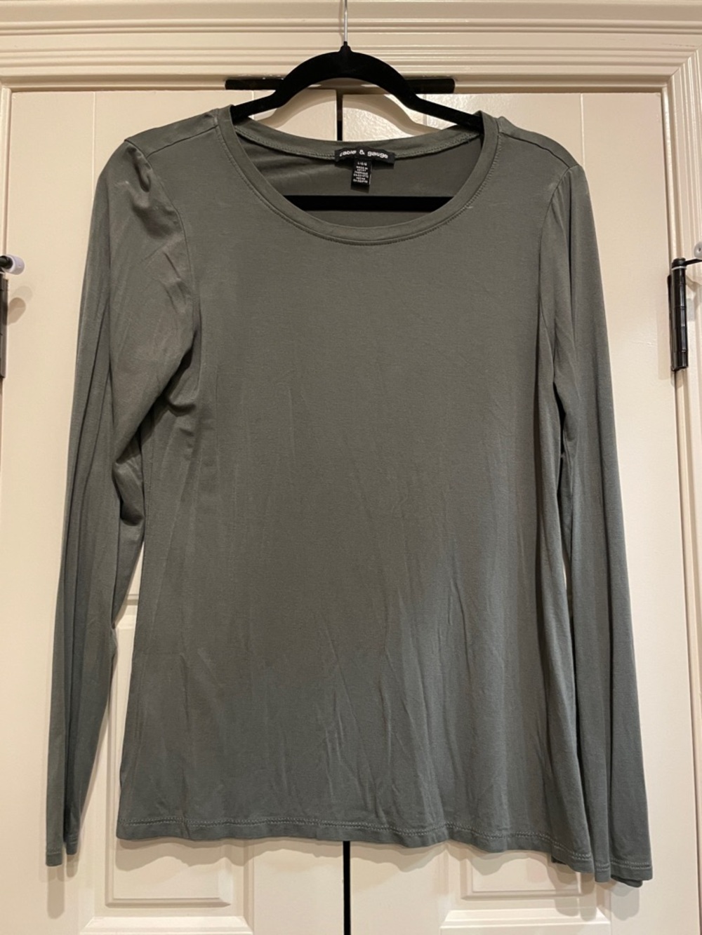 Cable & Gauge Olive Green Long Sleeve Crew